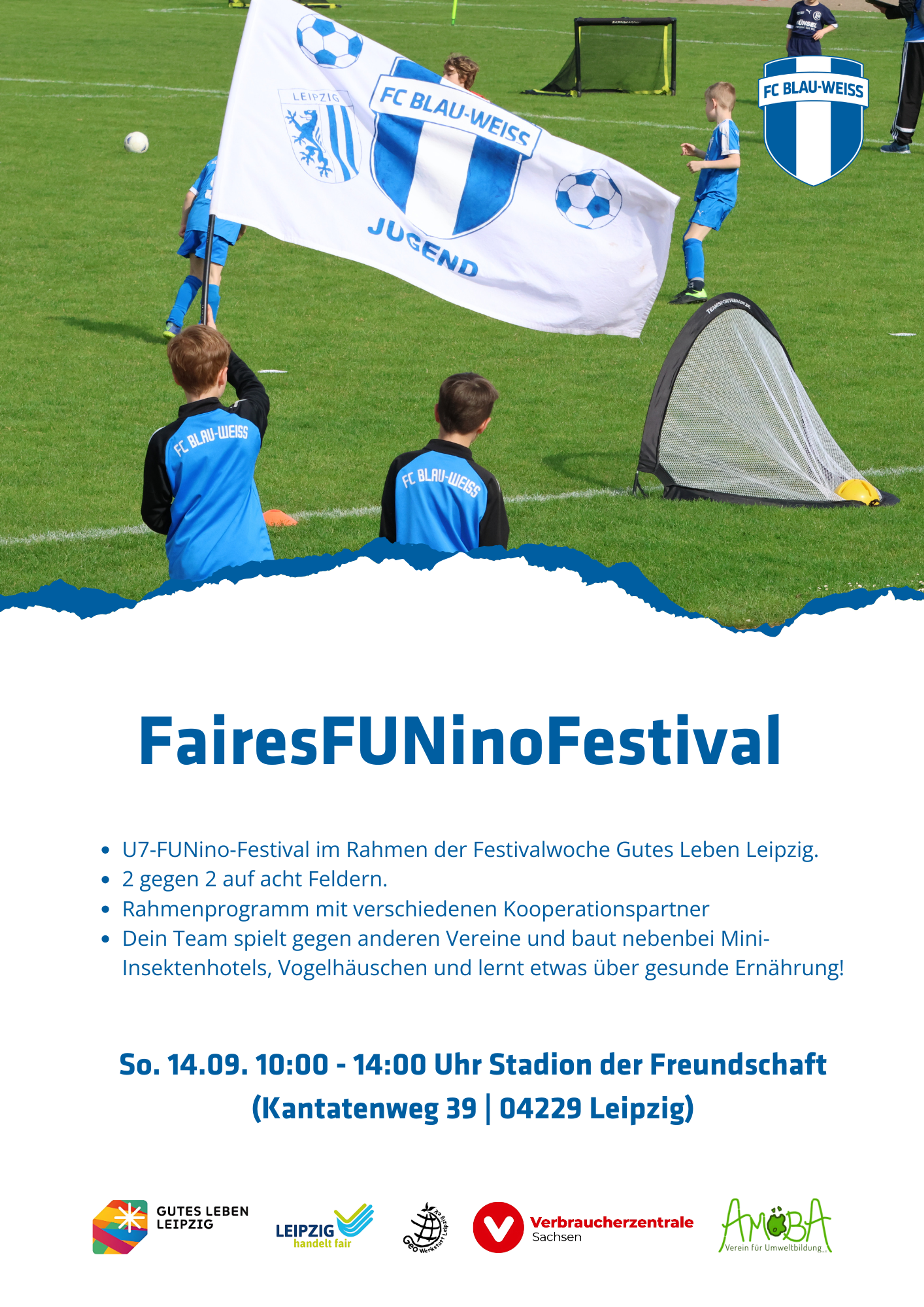 Veranstaltungsposter zum Faires FUNino Festival